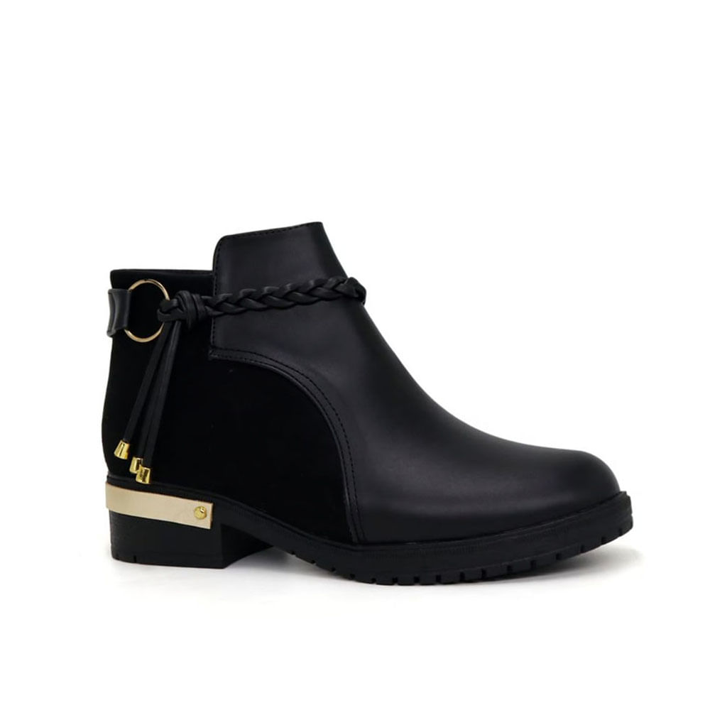 Botin Mujer Vaquerita 2086L-50 Casual Color Negro Talla 37
