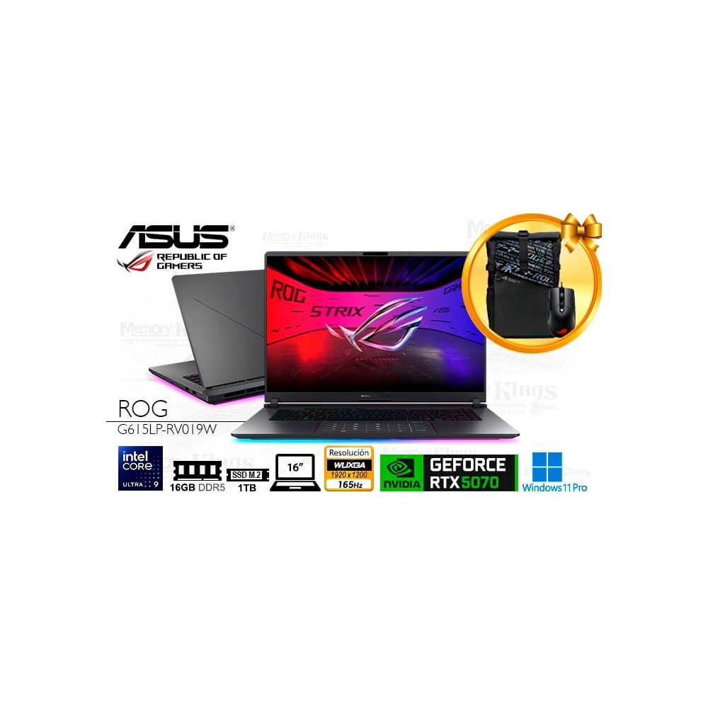 ASUS ROG Strix G16 - Laptop Core Ultra 9, 16GB RAM, 1TB SSD, 16"" FHD,