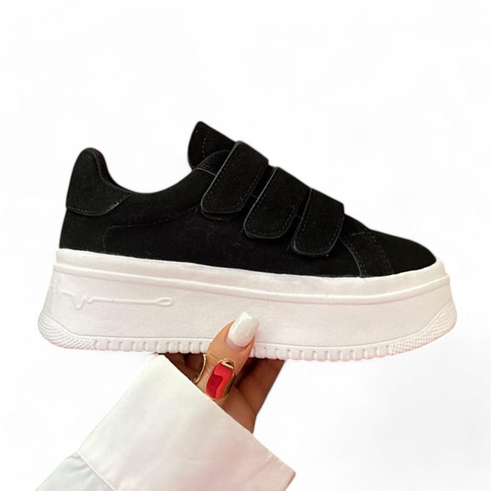 Zapatilla Mujer Casual 3 Pegas 2086L-50 Color Negro Talla 37