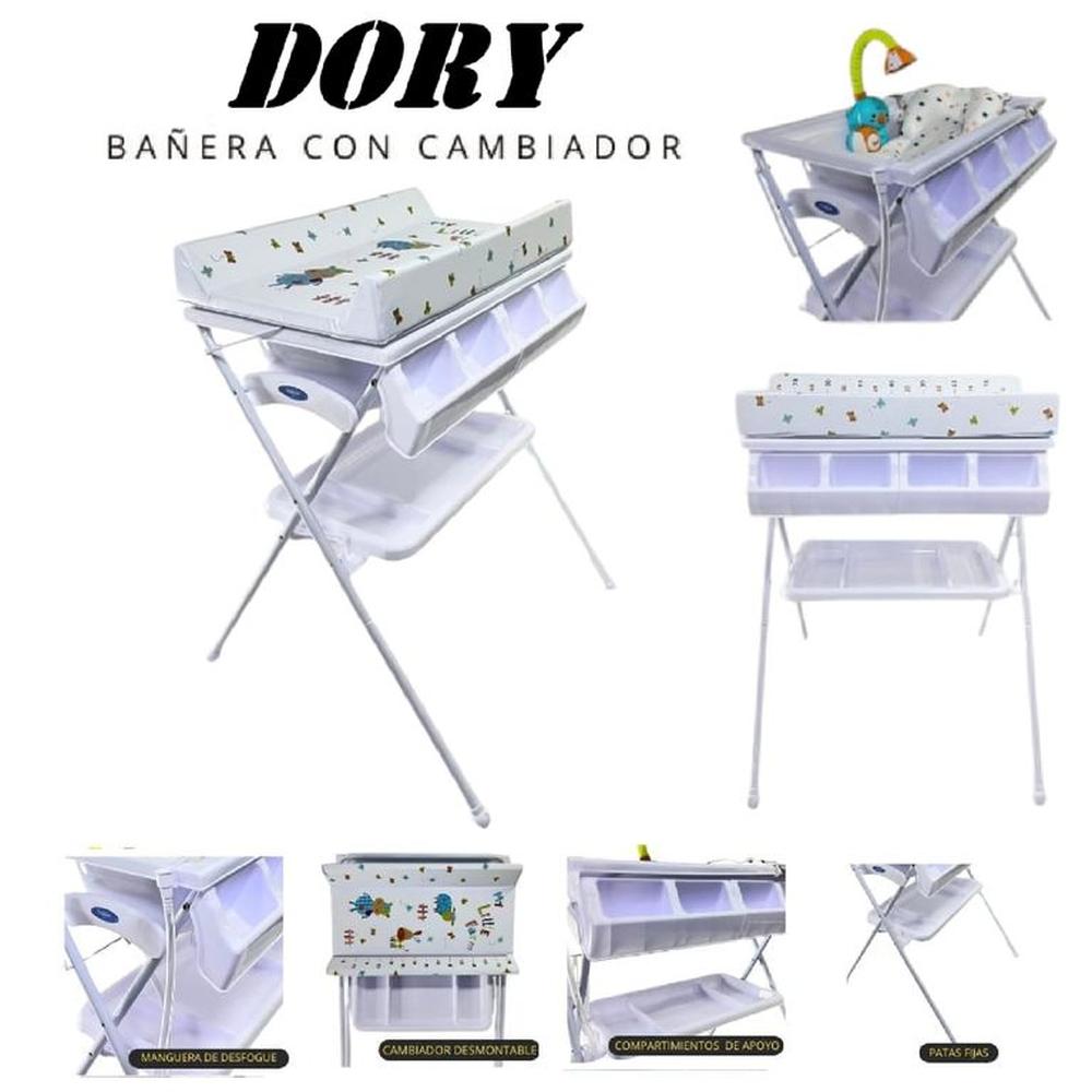 Bañera Con Cambiador Dory Con Regadera-Blanco