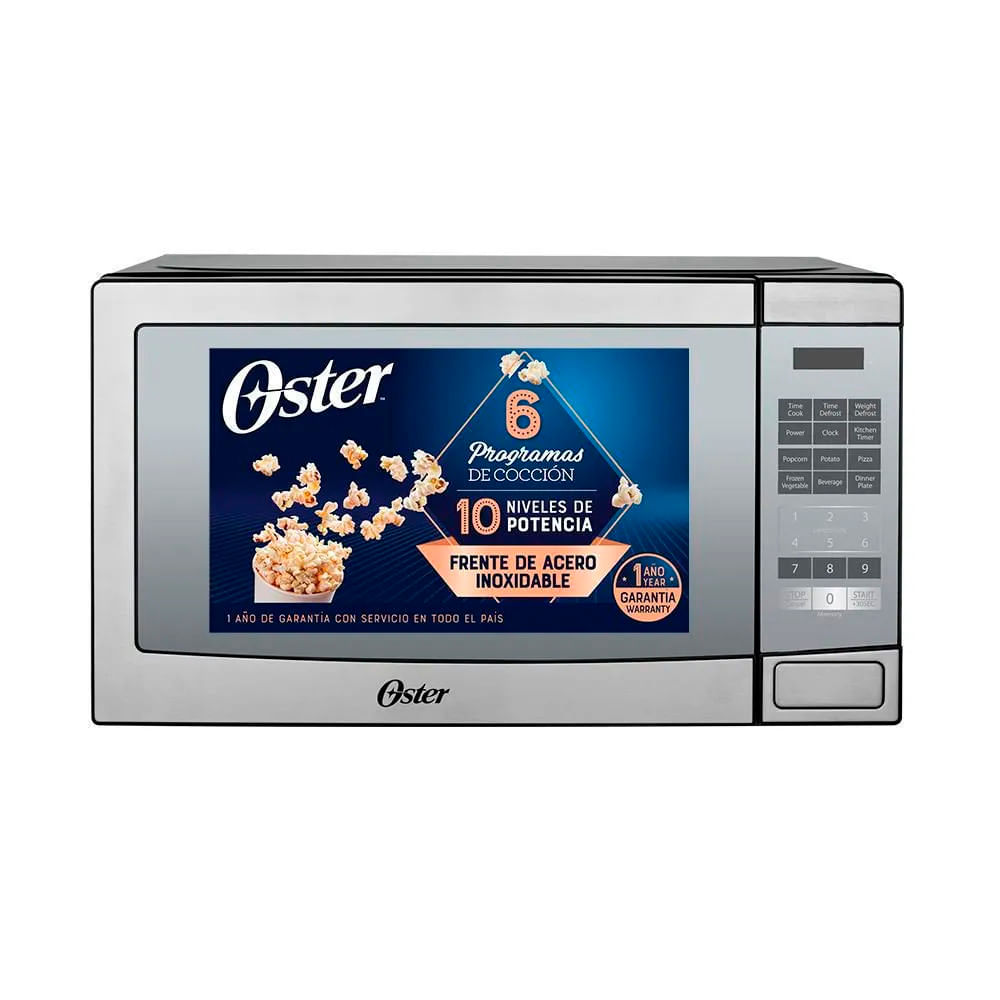 Horno Microondas Digital de 20 Lts Oster POGYME3703M Plateado