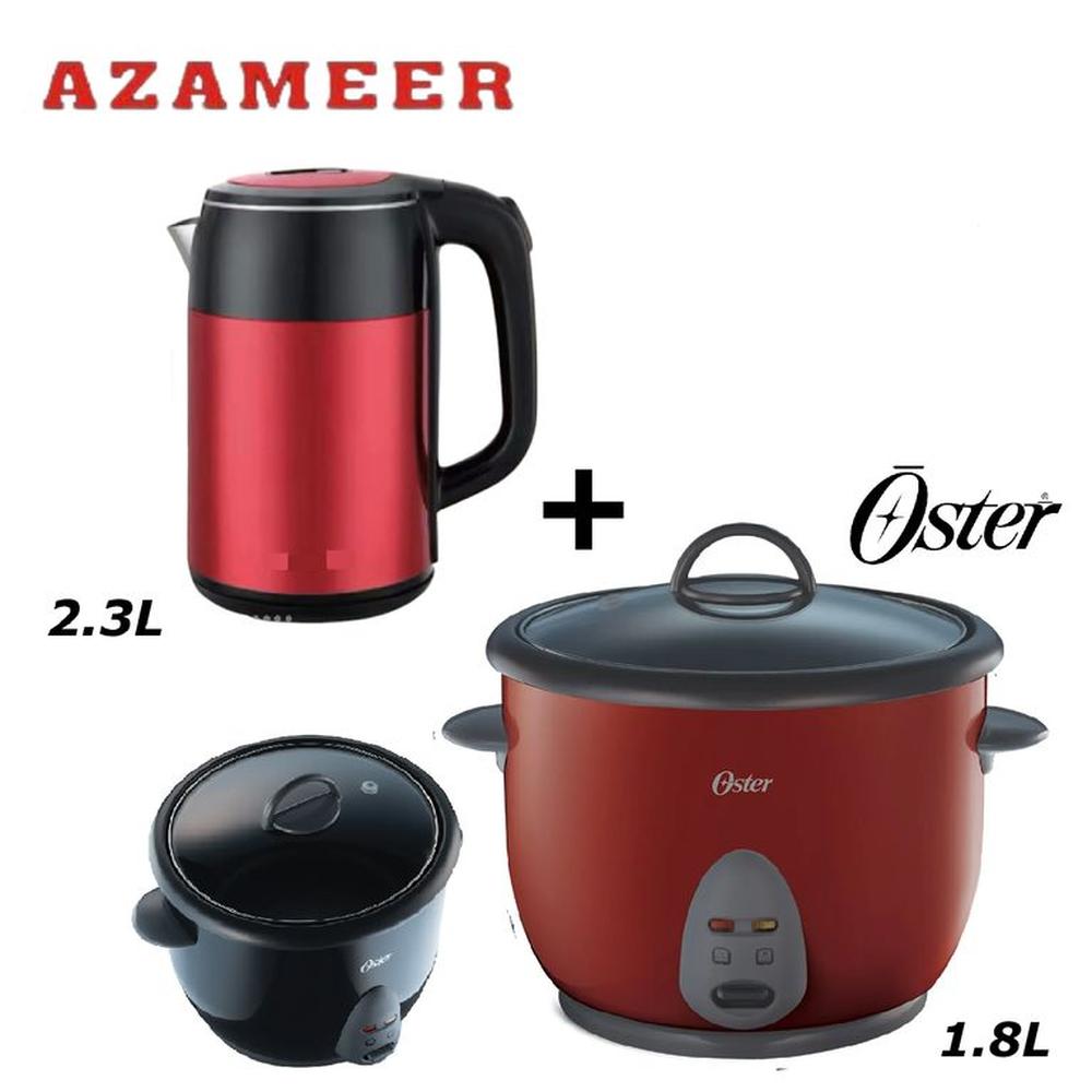 Combo Arrocera 1-8L Oster CKSTRC1700R -Hervidor 2-3LR