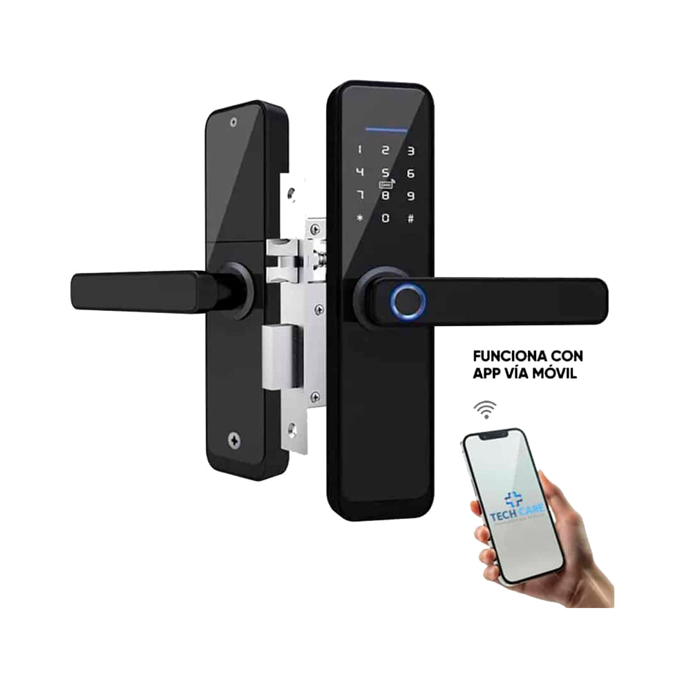 Cerradura Inteligente Chapa Smart 5 modos Negro