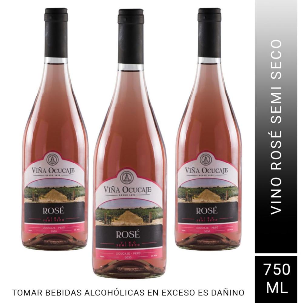Pack x3 Vino Rosé Ocucaje 750 ml