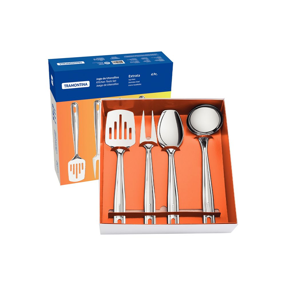 uego de Utensilios x 4 pzas Extrata - Tramontina-10390089