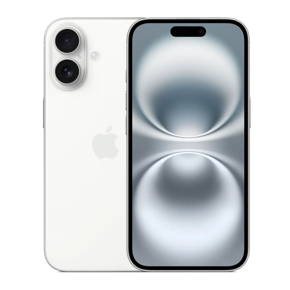 Iphone 16 128GB (CHIP FISICO) + Cargador Apple USB-C 20W - Blanco FLF