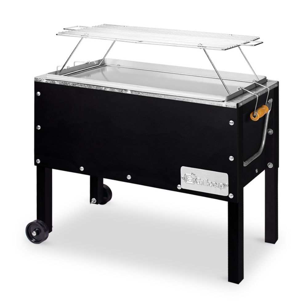 Caja china mediana Black Premium + parrilla inoxidable Grillcorp