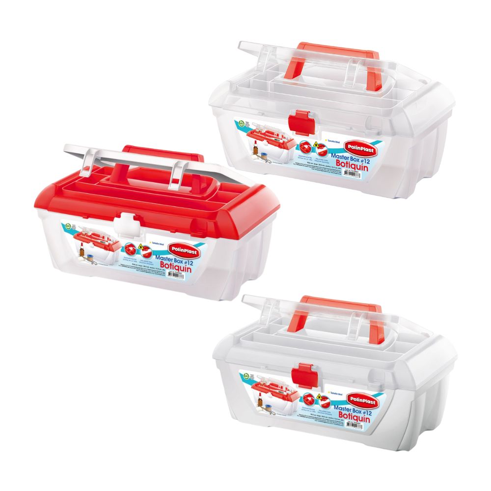 Master Box N° 12 Botiquín Polinplast de Polipropileno – Color Aleatorio