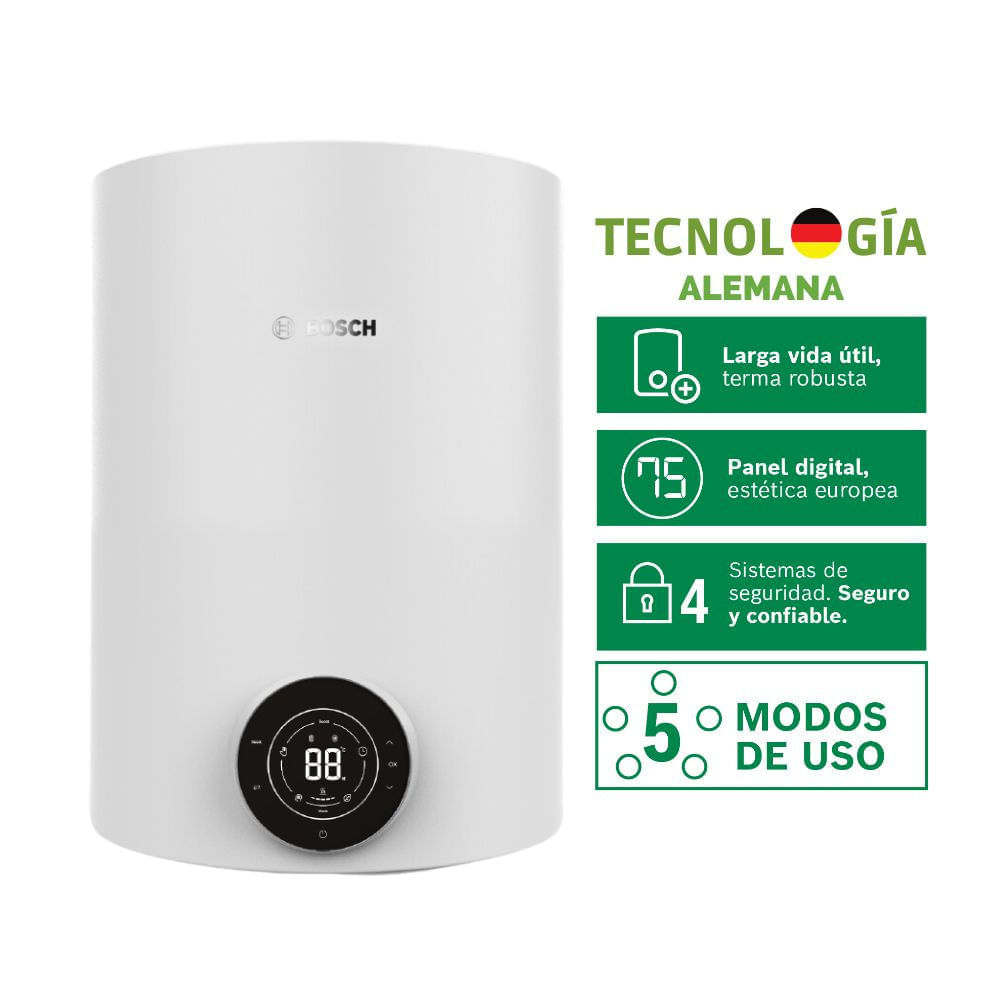 Terma Eléctrica Bosch SmarTank 35L + Kit de Instalación