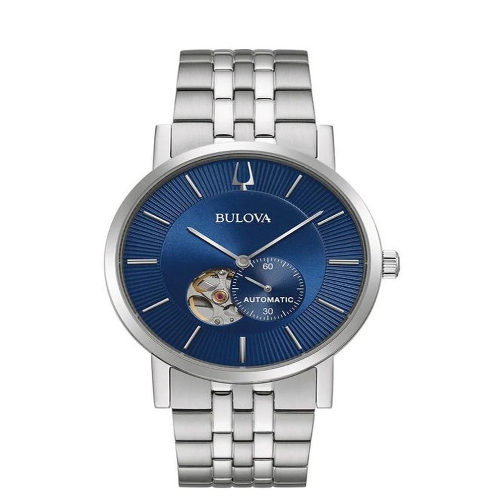 BULOVA CLIPPER AUTOMATICO CARATULA AZUL