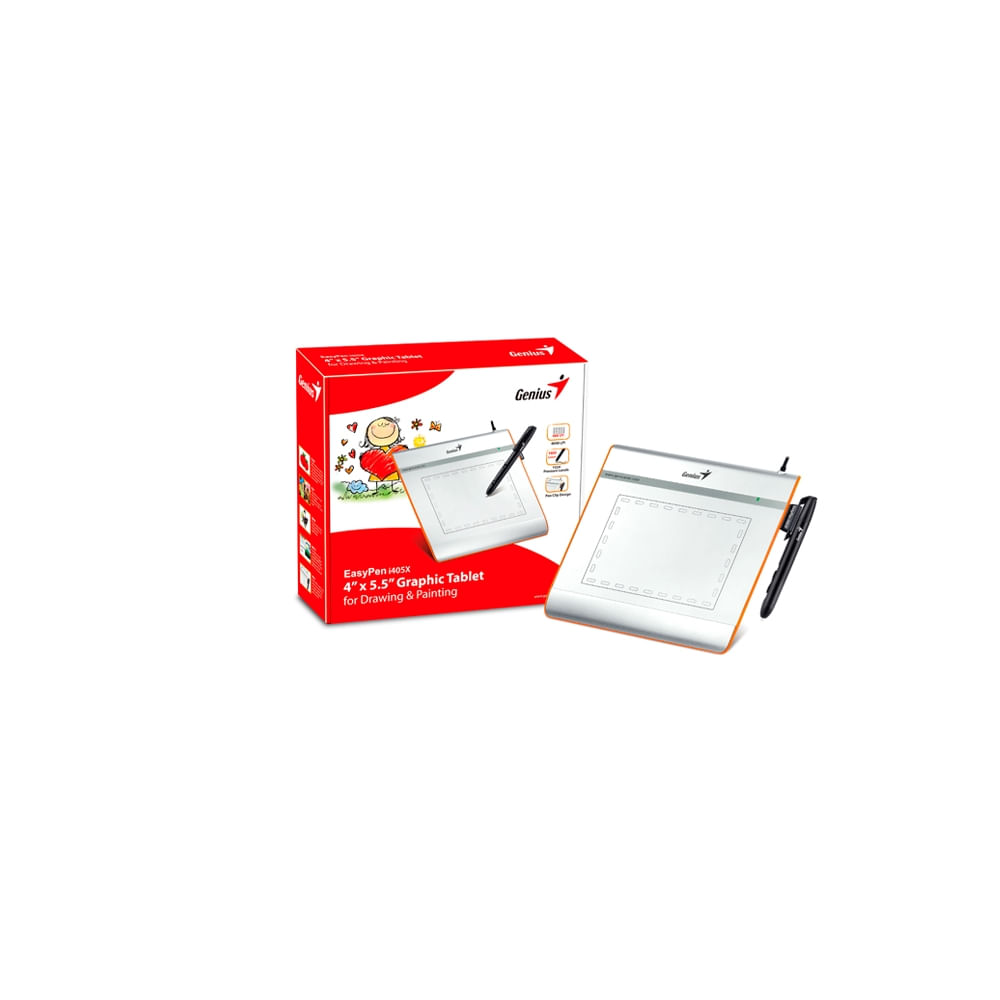 Tableta Genius Easy Pen I405X - Tableta Gráfica 4X5.5"" Para Dibujo Y D
