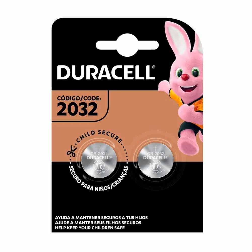 Pila Boton DURACELL Cr2032 Litio. Blister de 02 pilas.