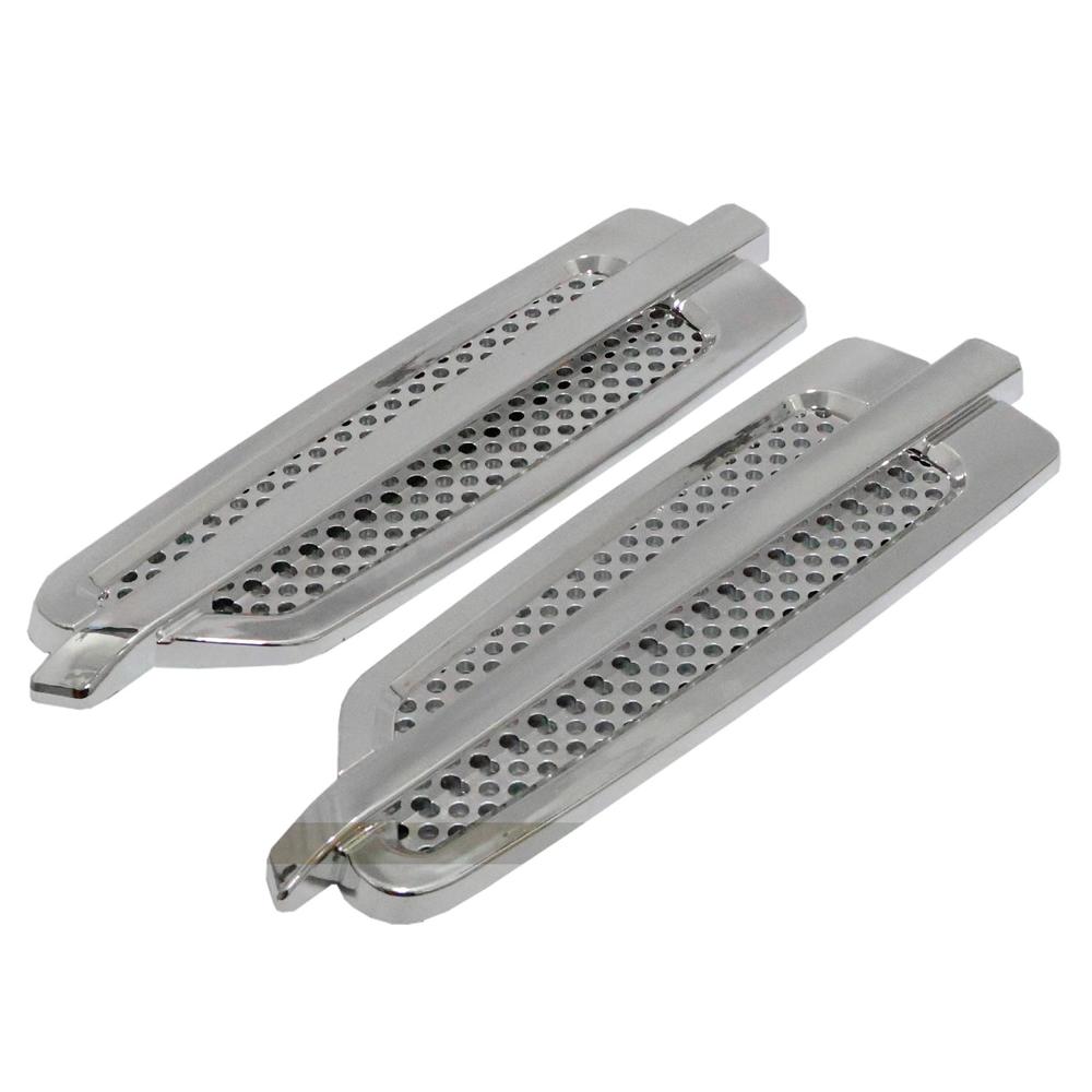 Toma De Aire Lateral Para Vehículo Color Plateado