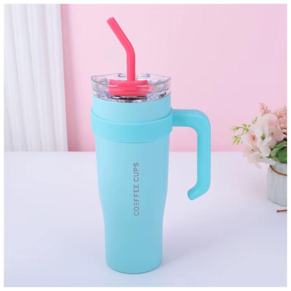 Vaso Térmico Tomatodo Termo Multiusos Frío Caliente Grande de 1.2L Celeste