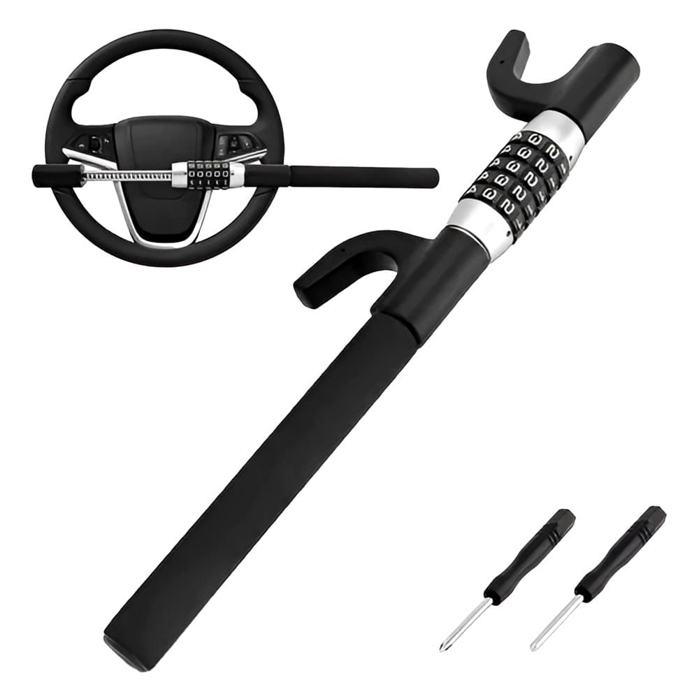 Seguro De Timón Con Clave Para Vehículo