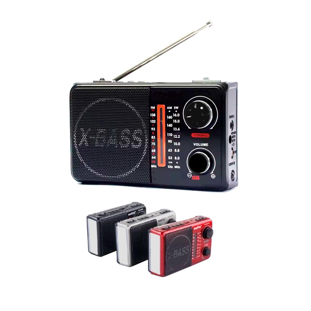 Radio Ewtto ET-R1477B Bluetooth Recargable con Doble Linterna