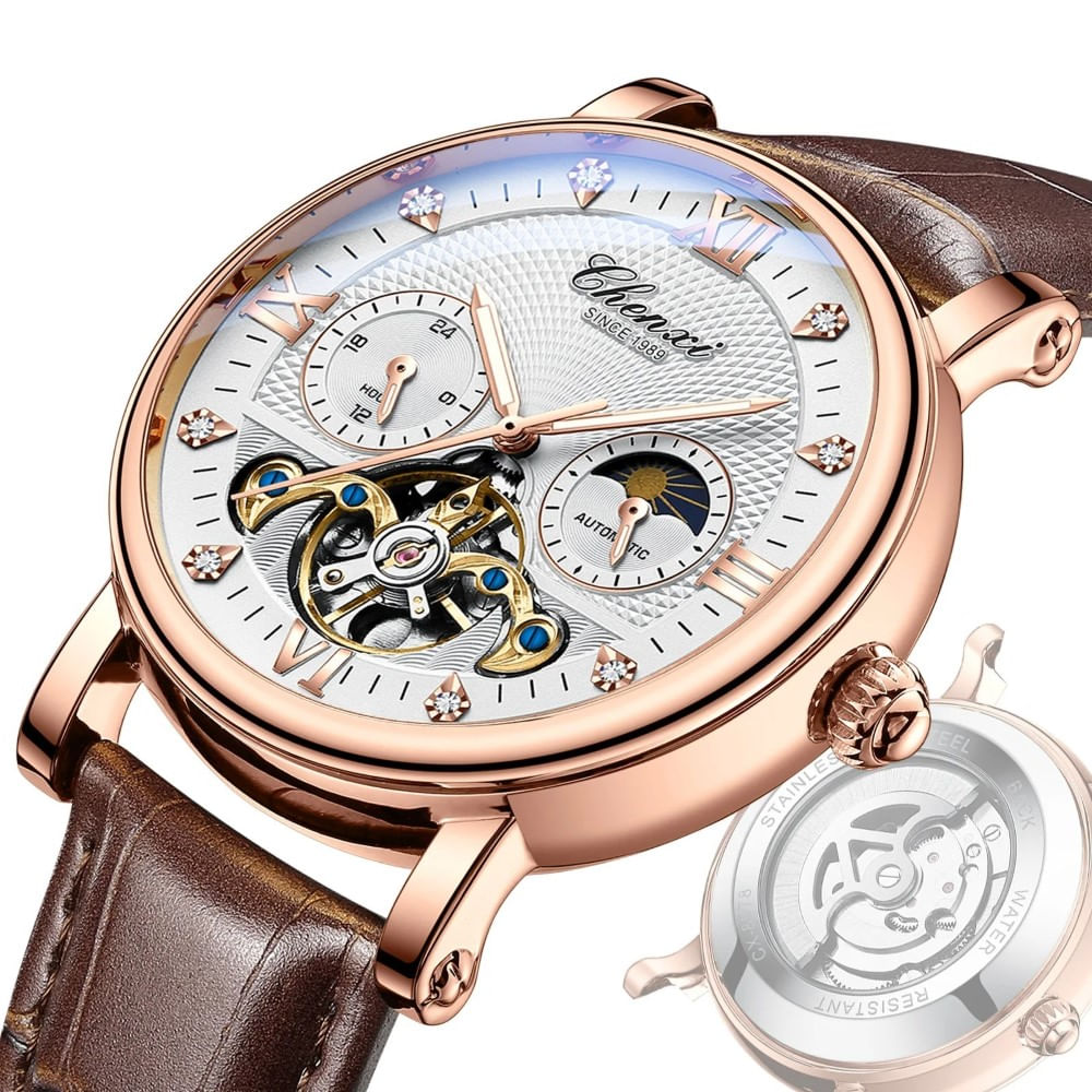 Reloj Lujo CHENXI 8876 Mecanico-Automatico Tourbillon
