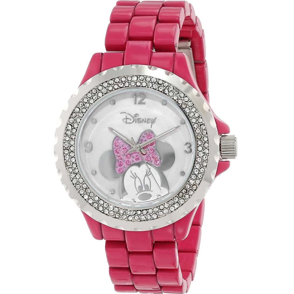 Reloj Mujer Disney Minnie Mouse Analógico Piedras Acero - WDS000080