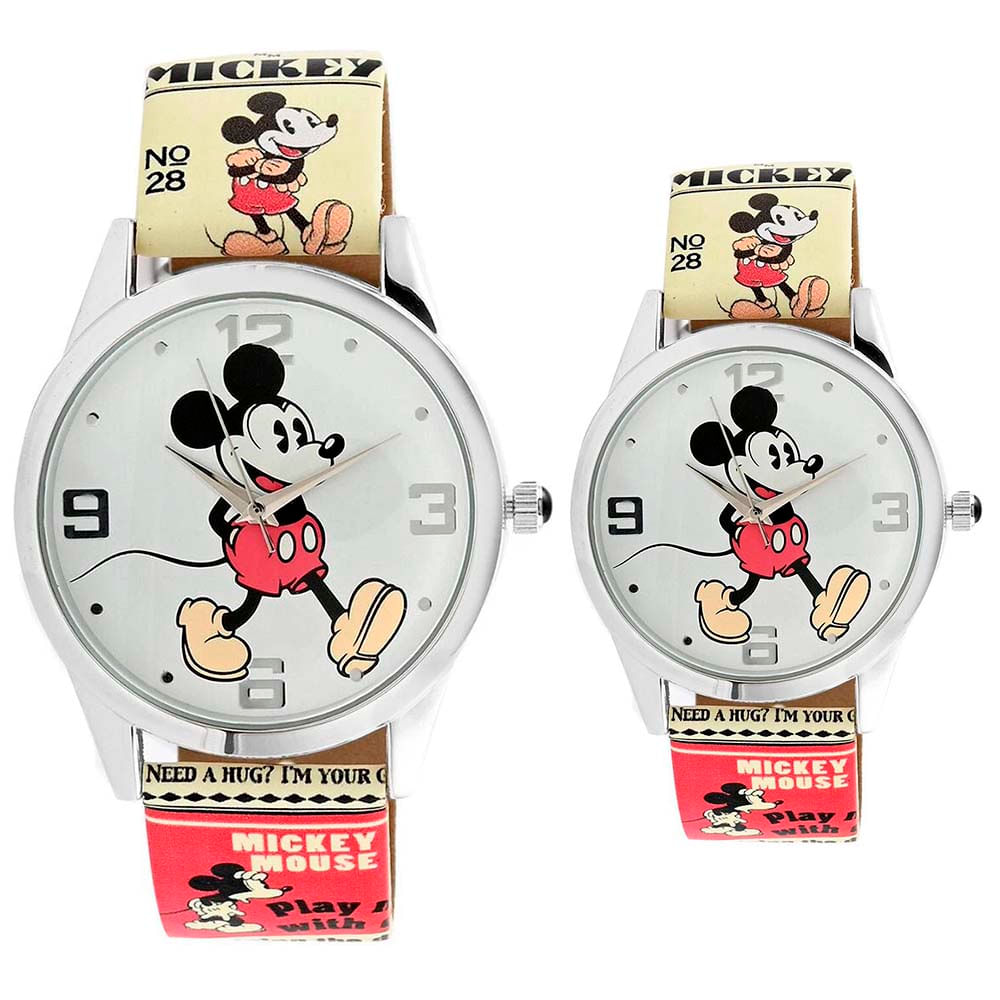 Relojes Disney Él y Ella Mickey Mouse Analógico Clásico - MK50014