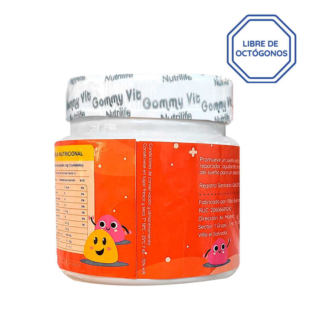 Gomitas Gommy Vit Nutrilife Pure Apple Sabor manzana natural
