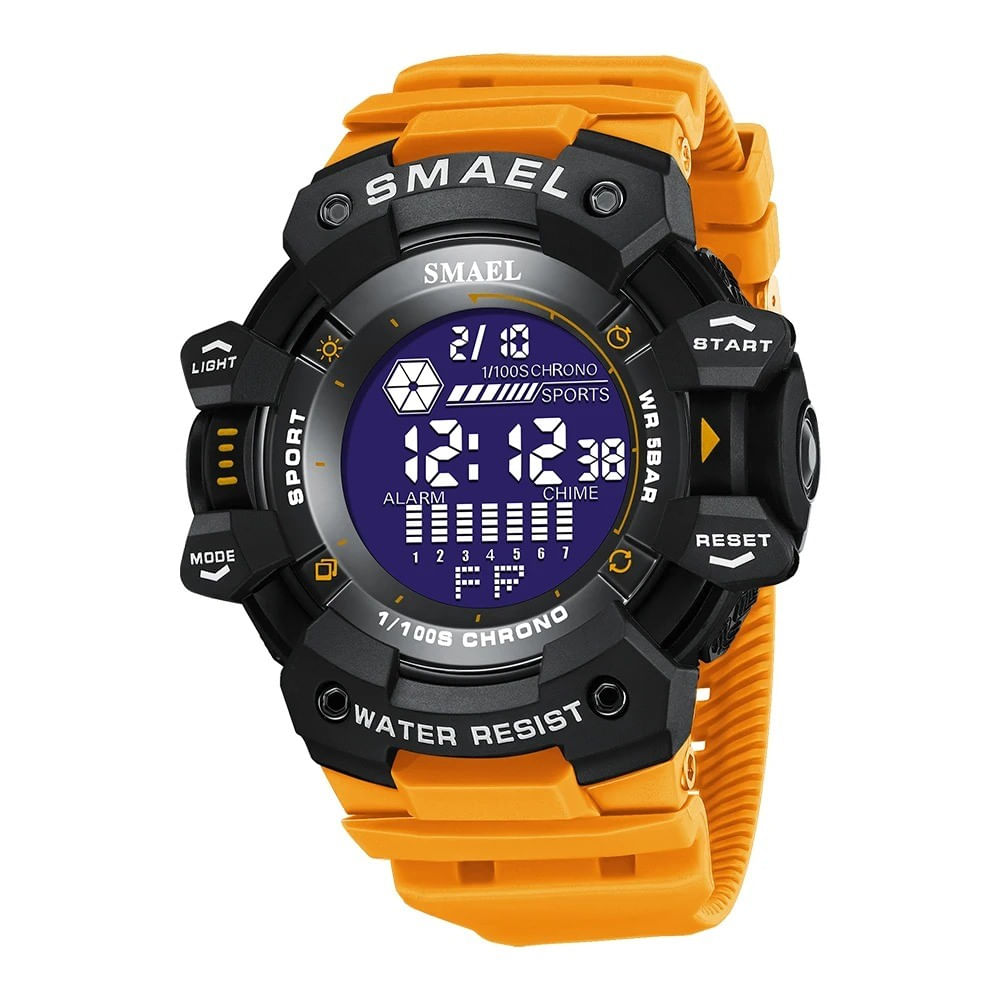 Reloj Deportivo SMAEL 8050 Digital Naranja