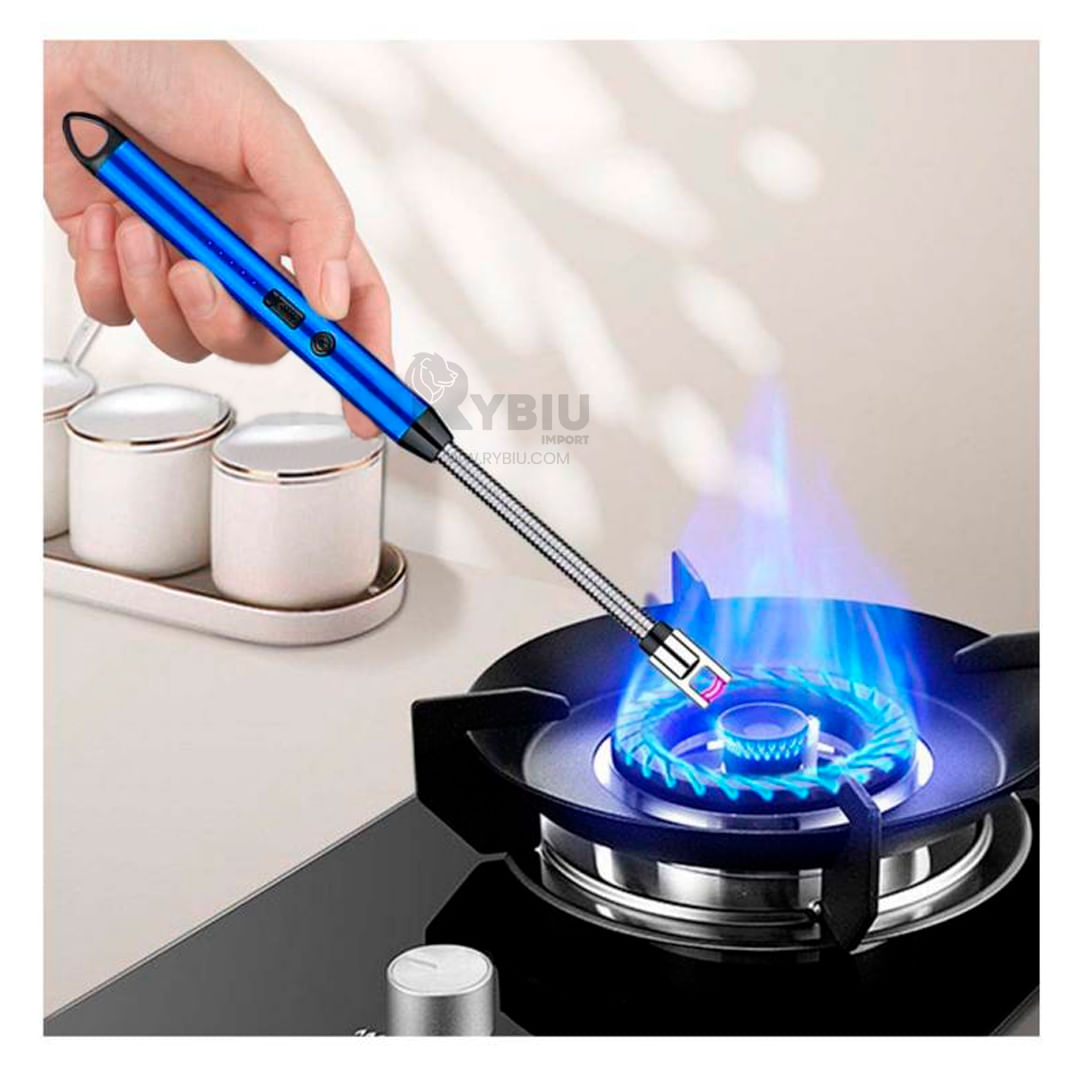 Encendedores para Estufa Recargables Color Azul Y+Stickers