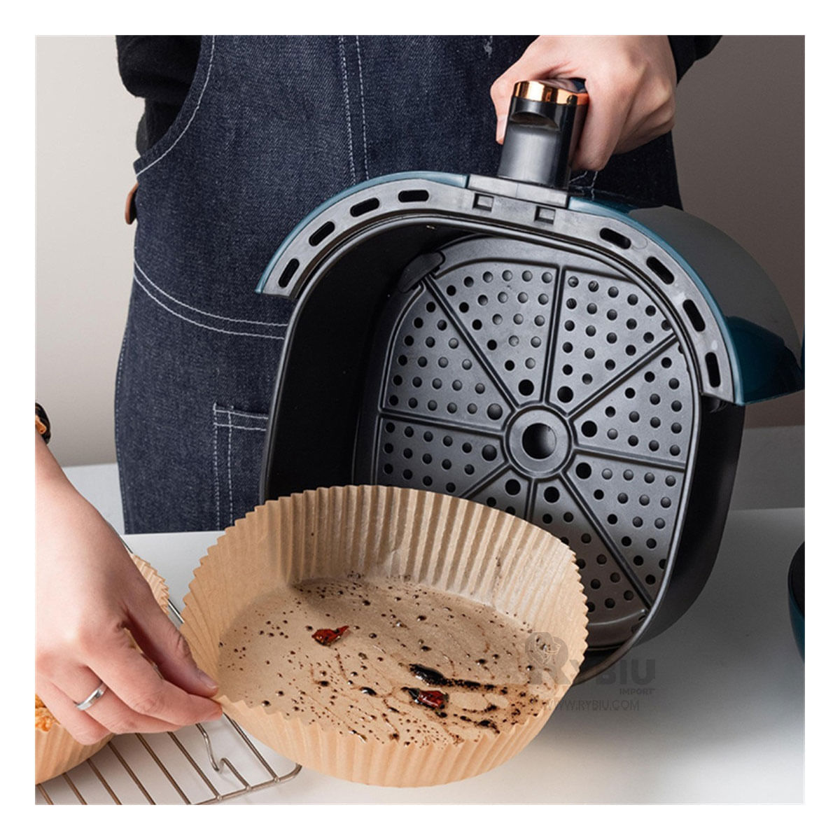 Papel Manteca para Reposteria en Tono Madera Y+Stickers