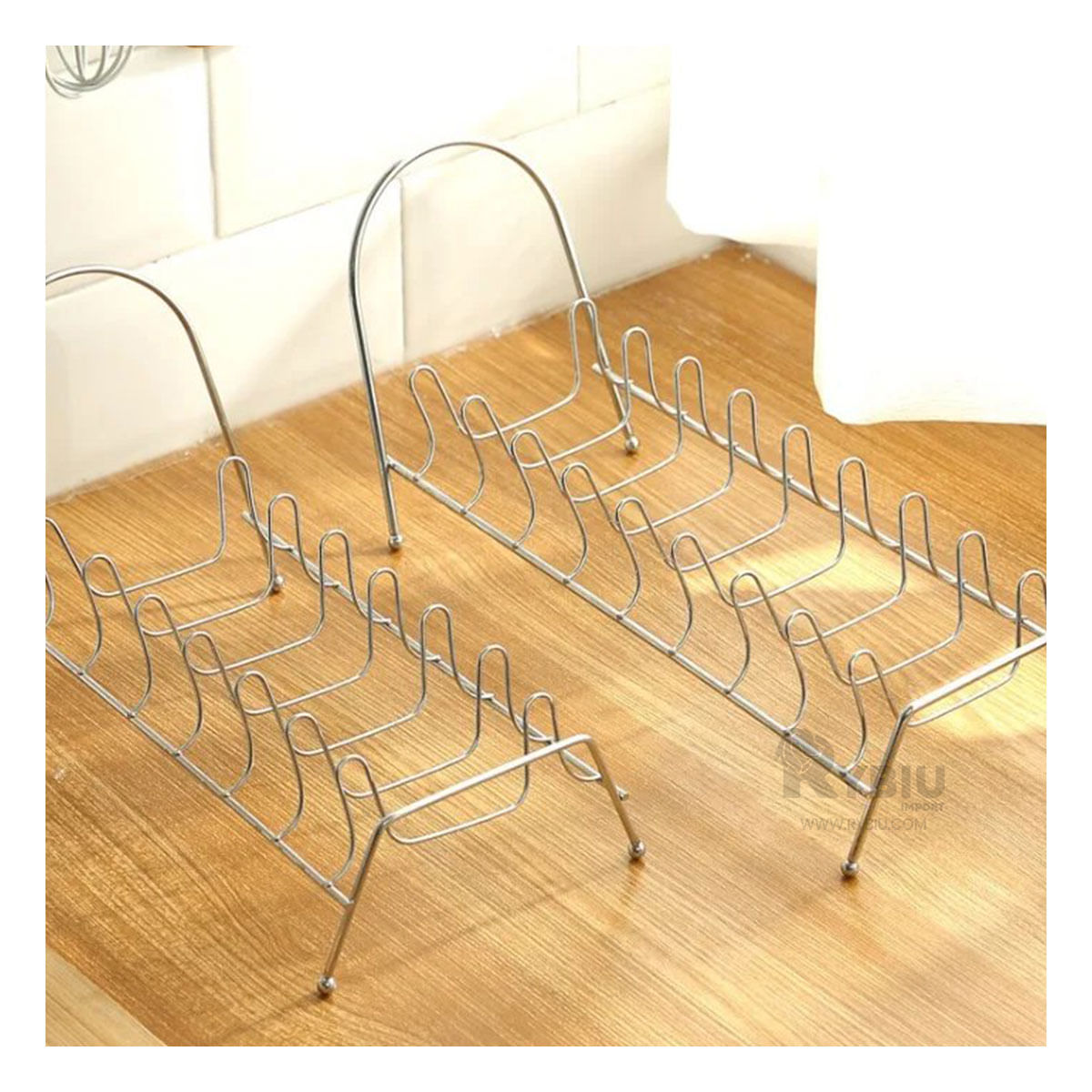 Soporte Resistente para Utensilios de Acero Y+Stickers