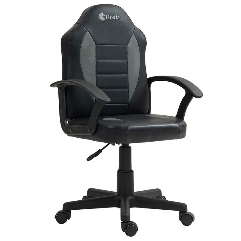 Silla-Gamer-Dreizt-Play-Series-Negro-–-Altura-Regulable-Infantil-Nino-1