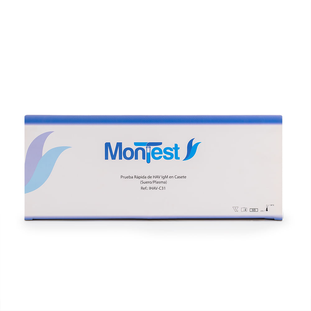 Prueba Rápida de Hepatitis A HAV IGM en Casete MONTEST CAJA 40 UND