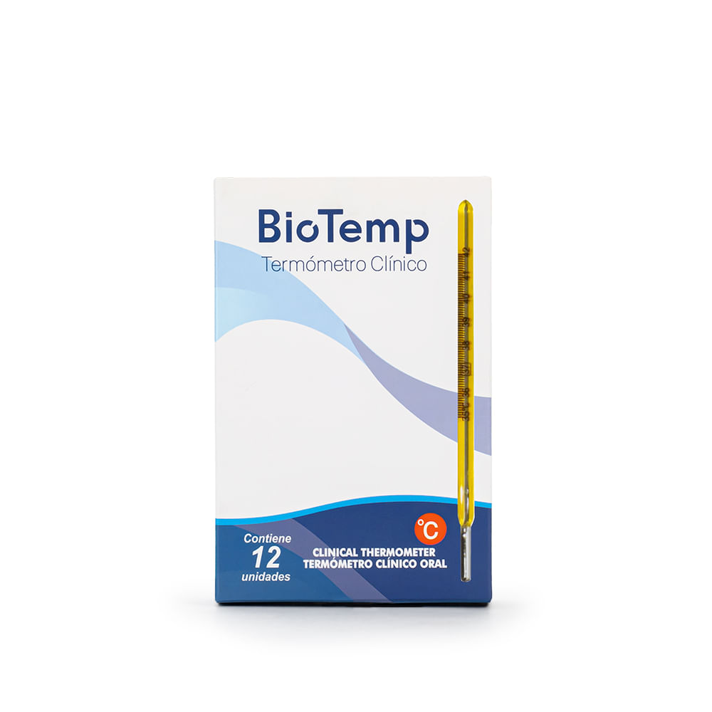 Termómetro Clínico de Mercurio BIOTEMP