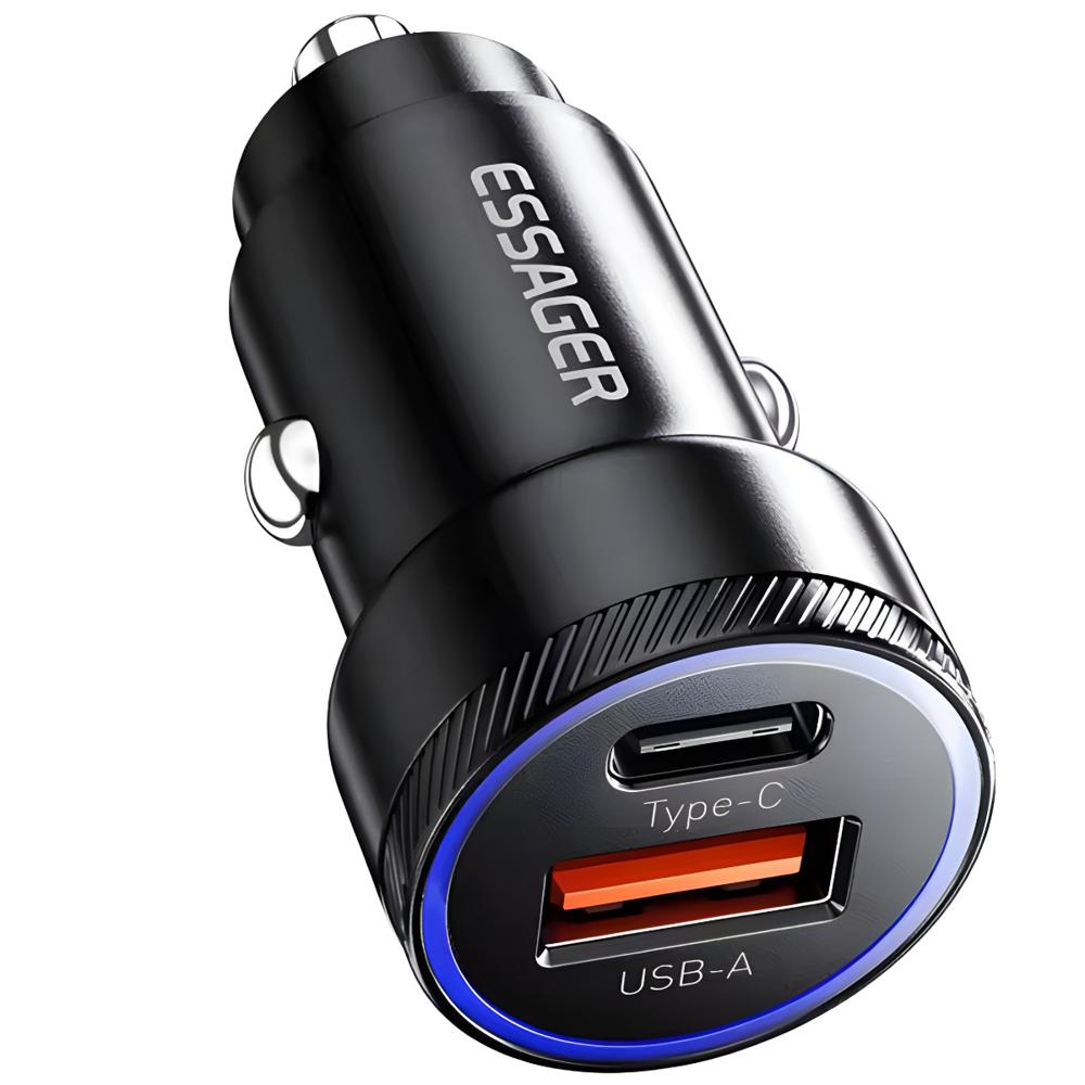 Cargador de coche 54W carga rápida 3,0 USB Y tipo C