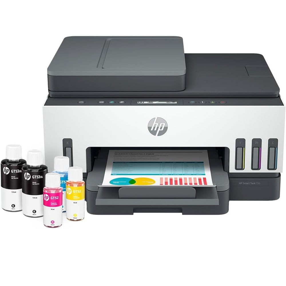 Impresora HP  Smart Tank 750  Multifuncional  Wifi LAN Duplex  6UU47A