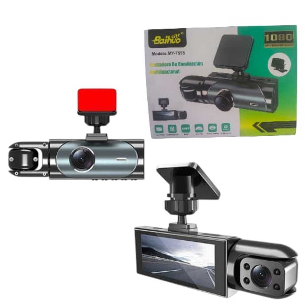 Grabador de conducción de doble lente frontal interior