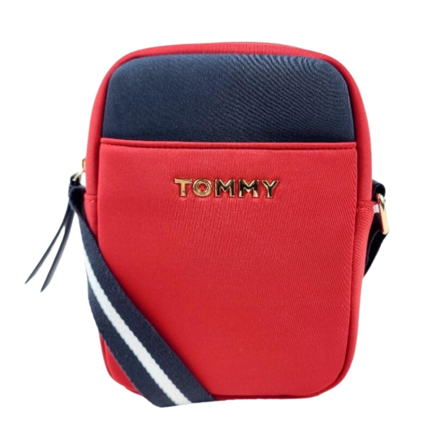 Crossbody Reporter Tommy hilfiger - Rojo
