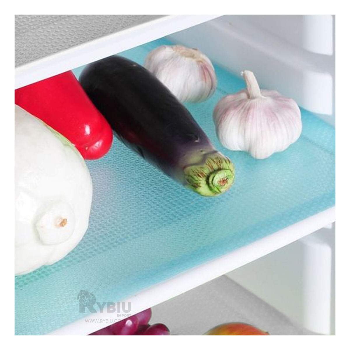 Set de 4 Alfombrillas Inmpermeables 29x45 cm de Celeste