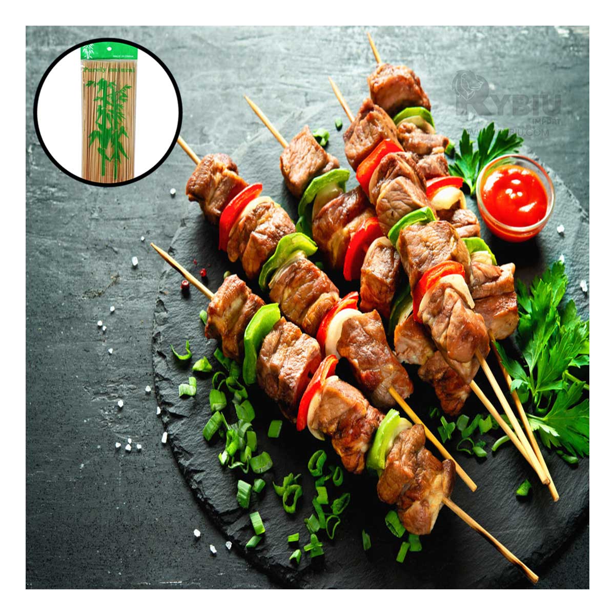 Palitos de 85 Unidades en Bambu de Buena Calidad Y+Stickers