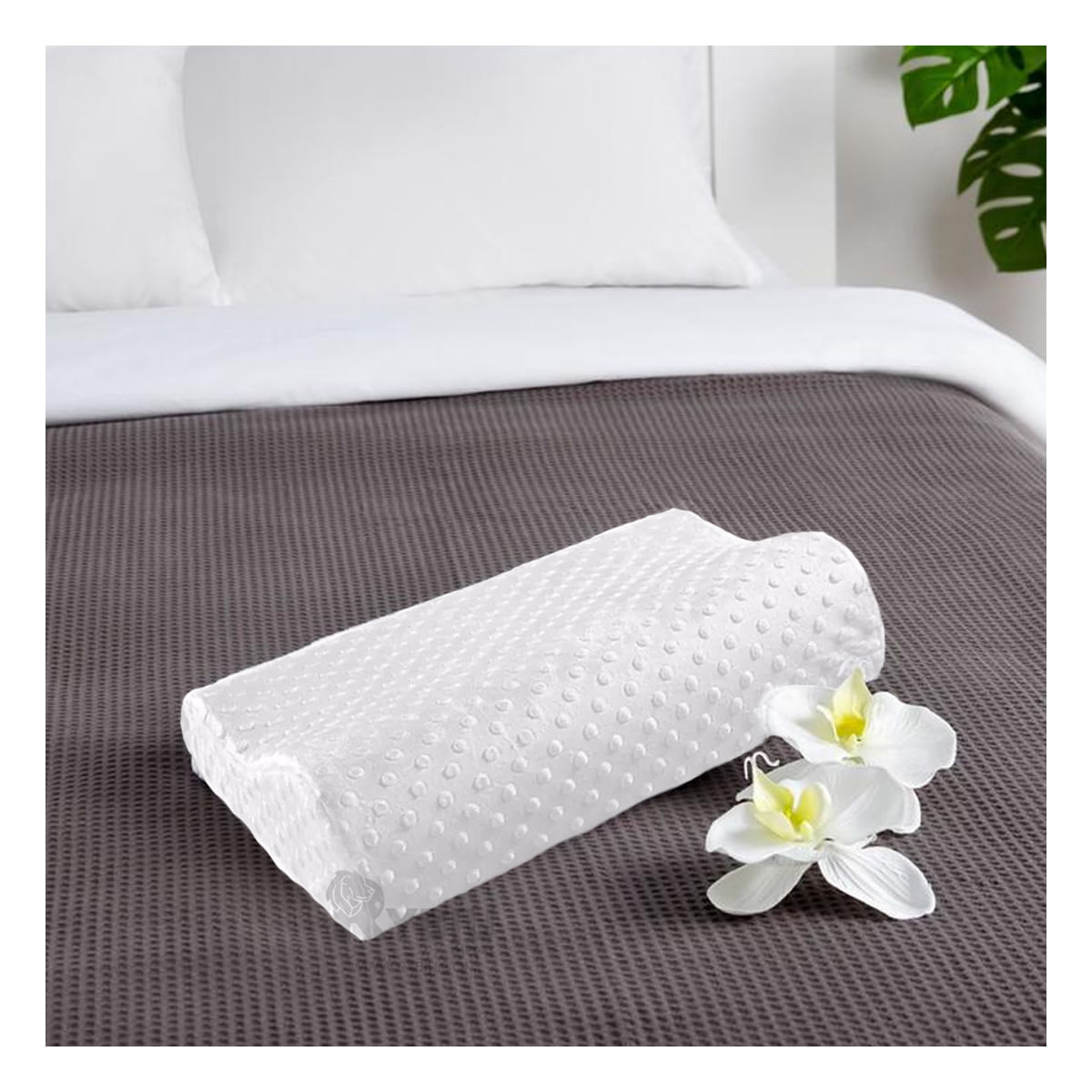 Almohada de Gel Ortopedica Cervical en Color Blanco