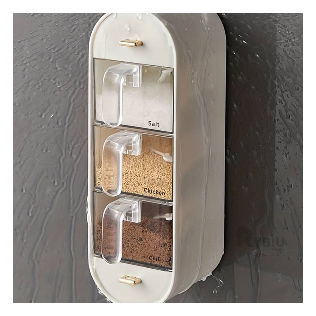 Organizador Empotrable en Blanco Y+Stickers