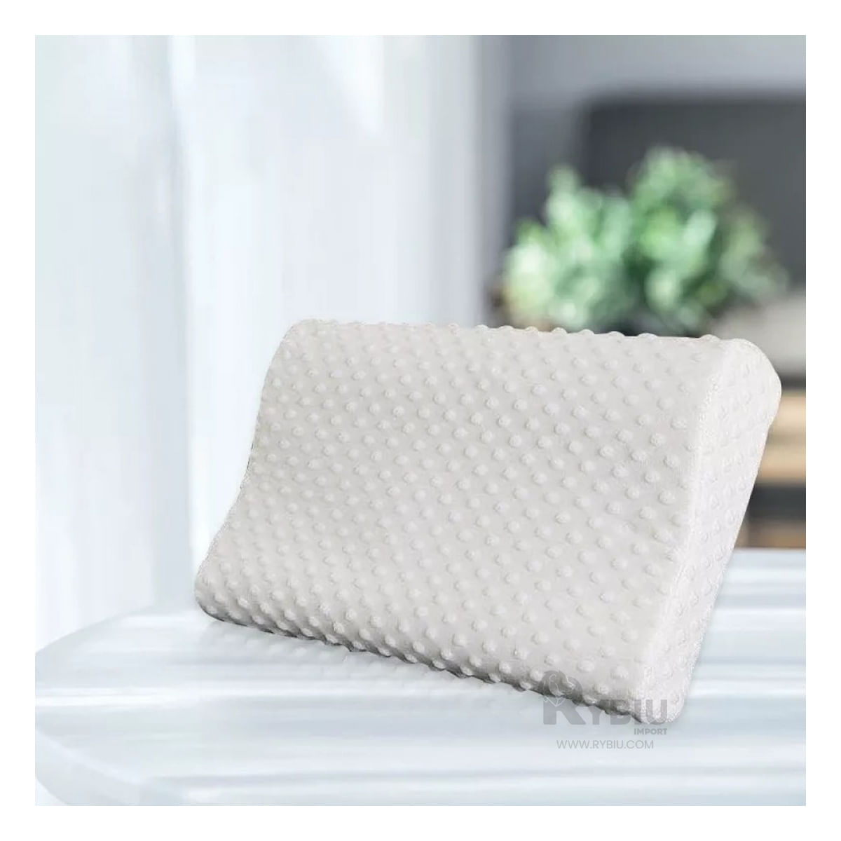 Almohada de Cuello Ortopedica Color Blanco Y+Papel de Regalo