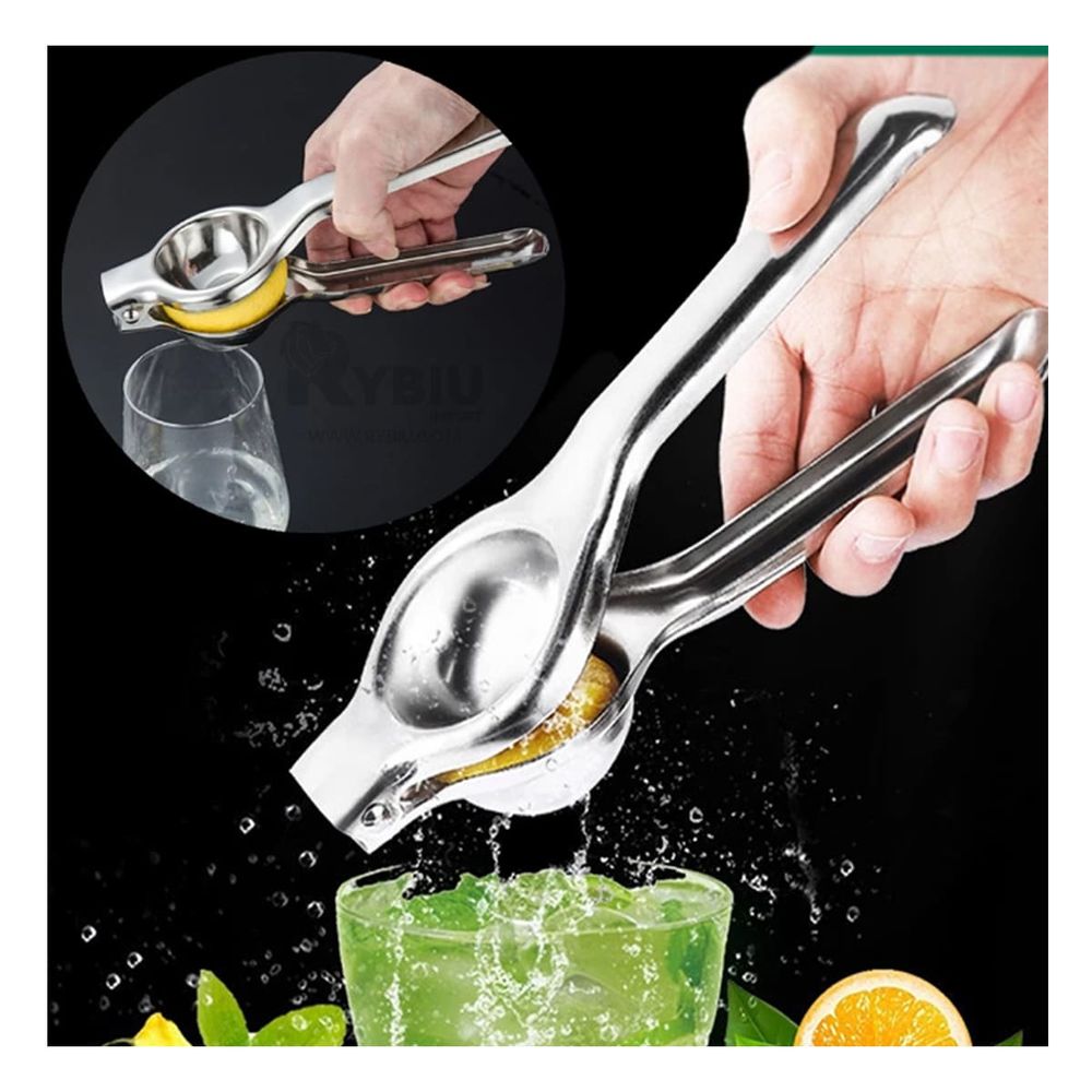 Exprimidor de Limón de Acero Inoxidable Plateado Exprimidor de Limón de Acero Inoxidable Plateado