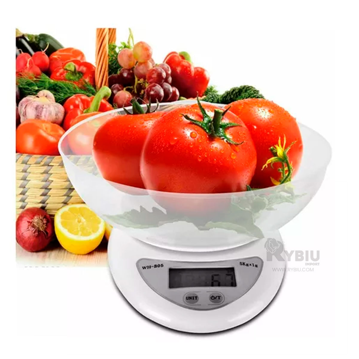 Balanza con Recipiente en Tono Blanco Y+Agendita