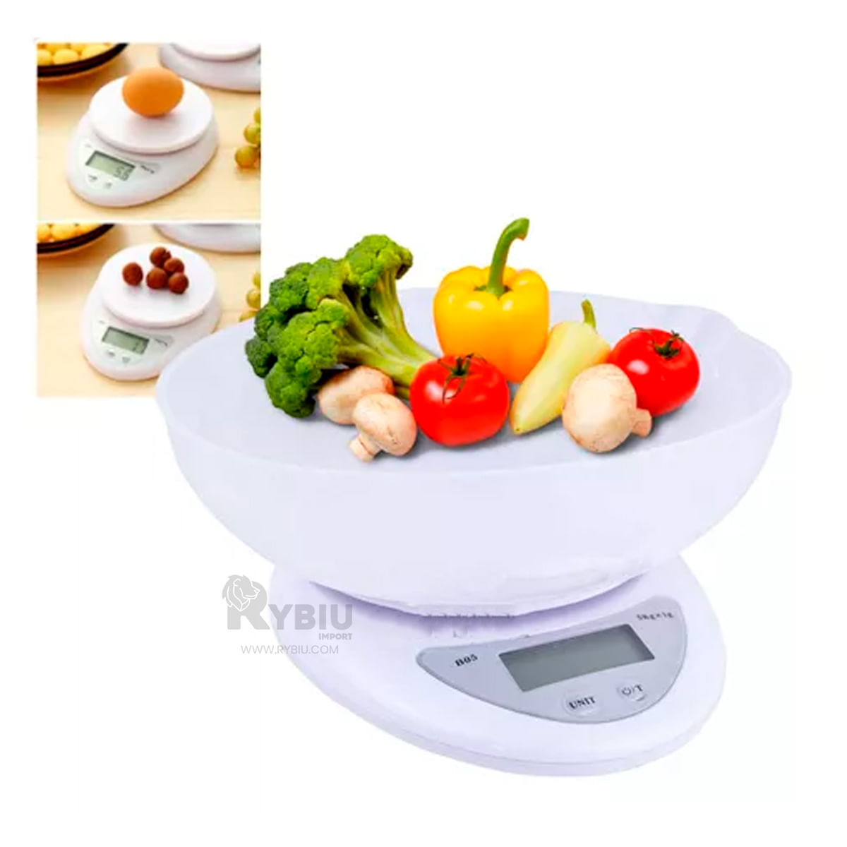 Balanza Multiusos Versatil en Blanco Y+Stickers