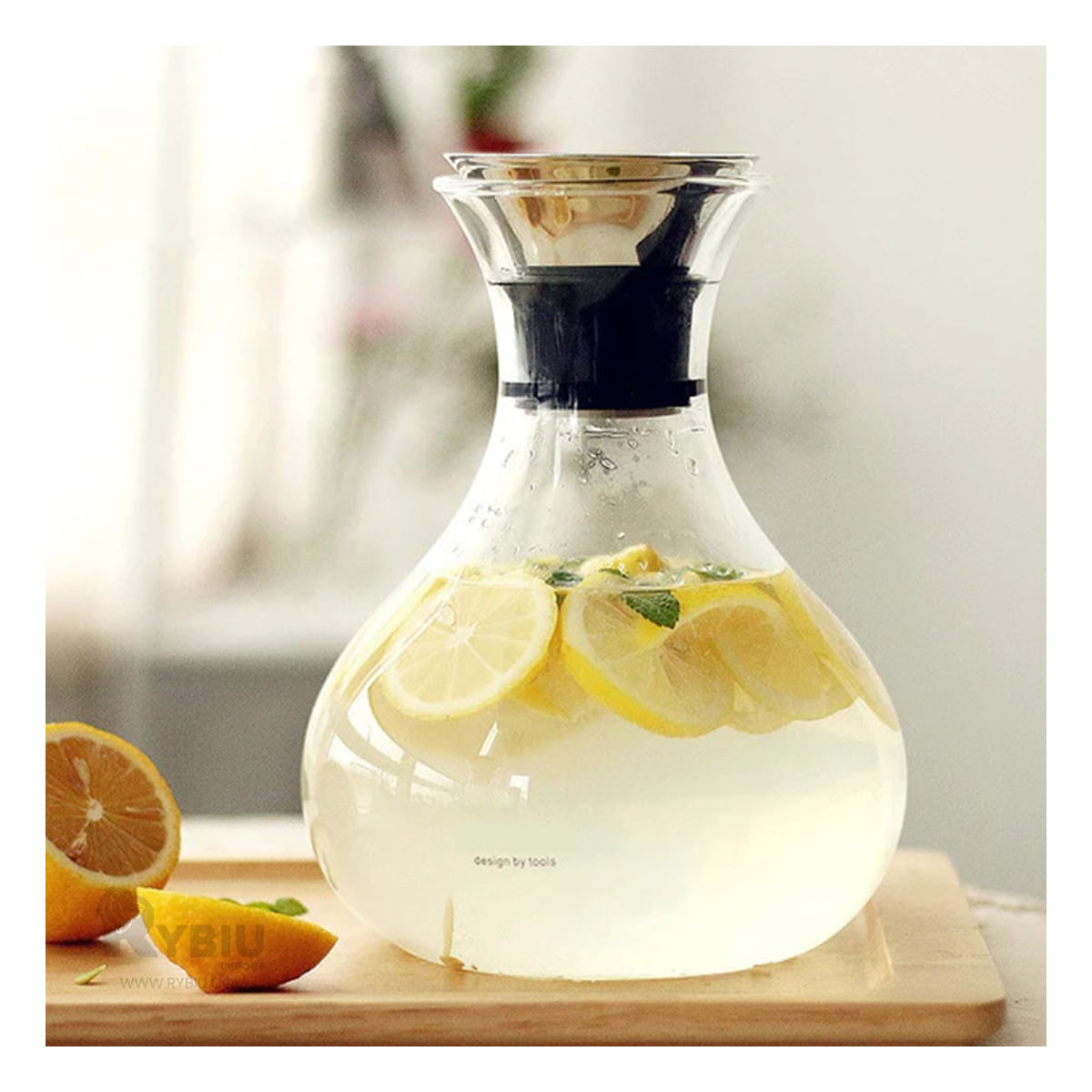 Jarra Liviano con Tapa en Transparente Y+Papel de Regalo