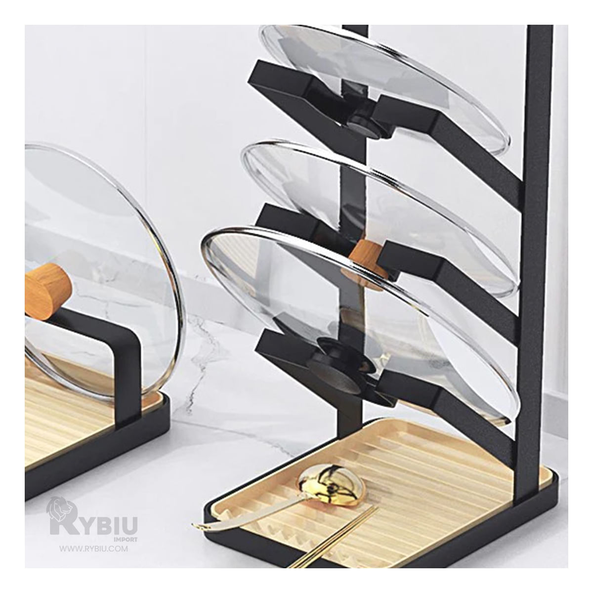 Organizador Util para Tapas en Negro Y+Papel de Regalo