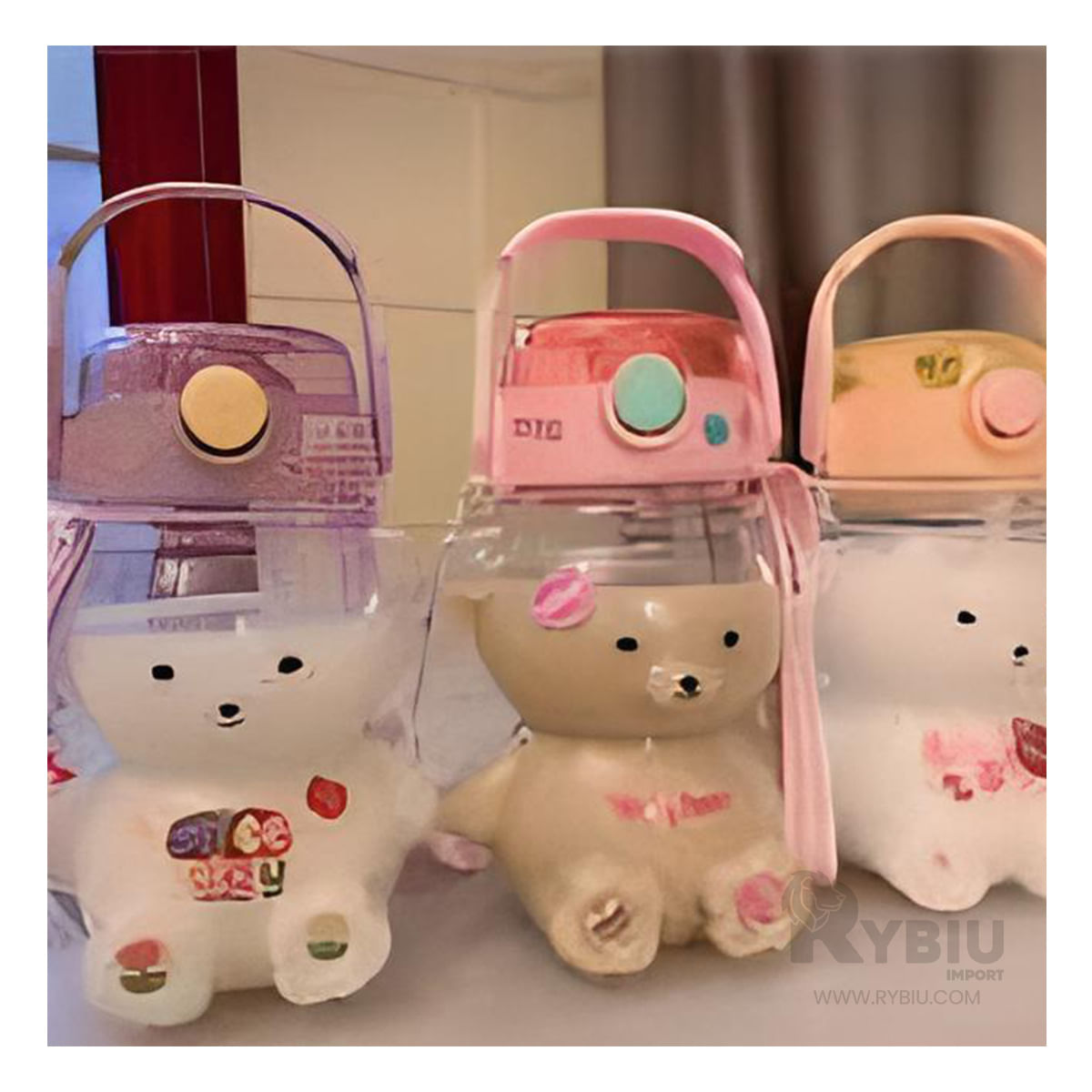 Tomatodo Hidratante con Diseño de Oso Smile Color Morado