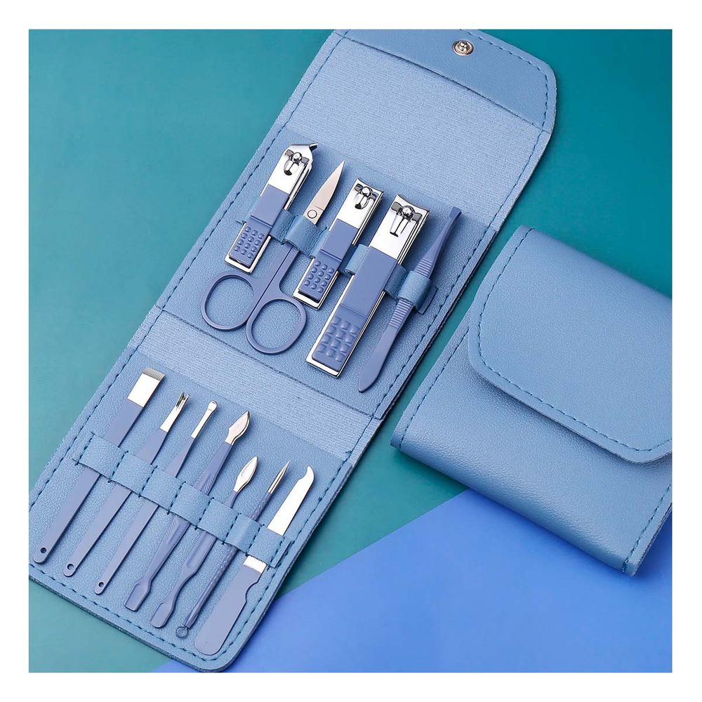 Set Ideal de Manicure y Pedicure en Color Celeste Y+Agendita Set Ideal de Manicure y Pedicure en Color Celeste Y+Agendita