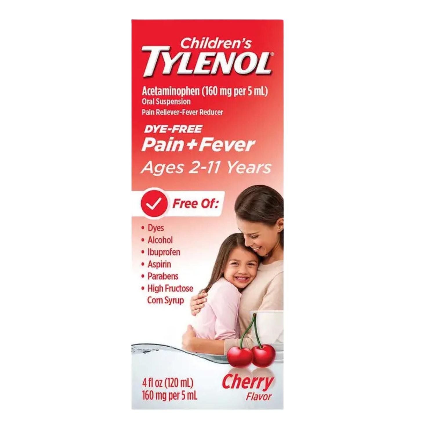 Suspensión Tylenol para niños sabor cereza 120 ml