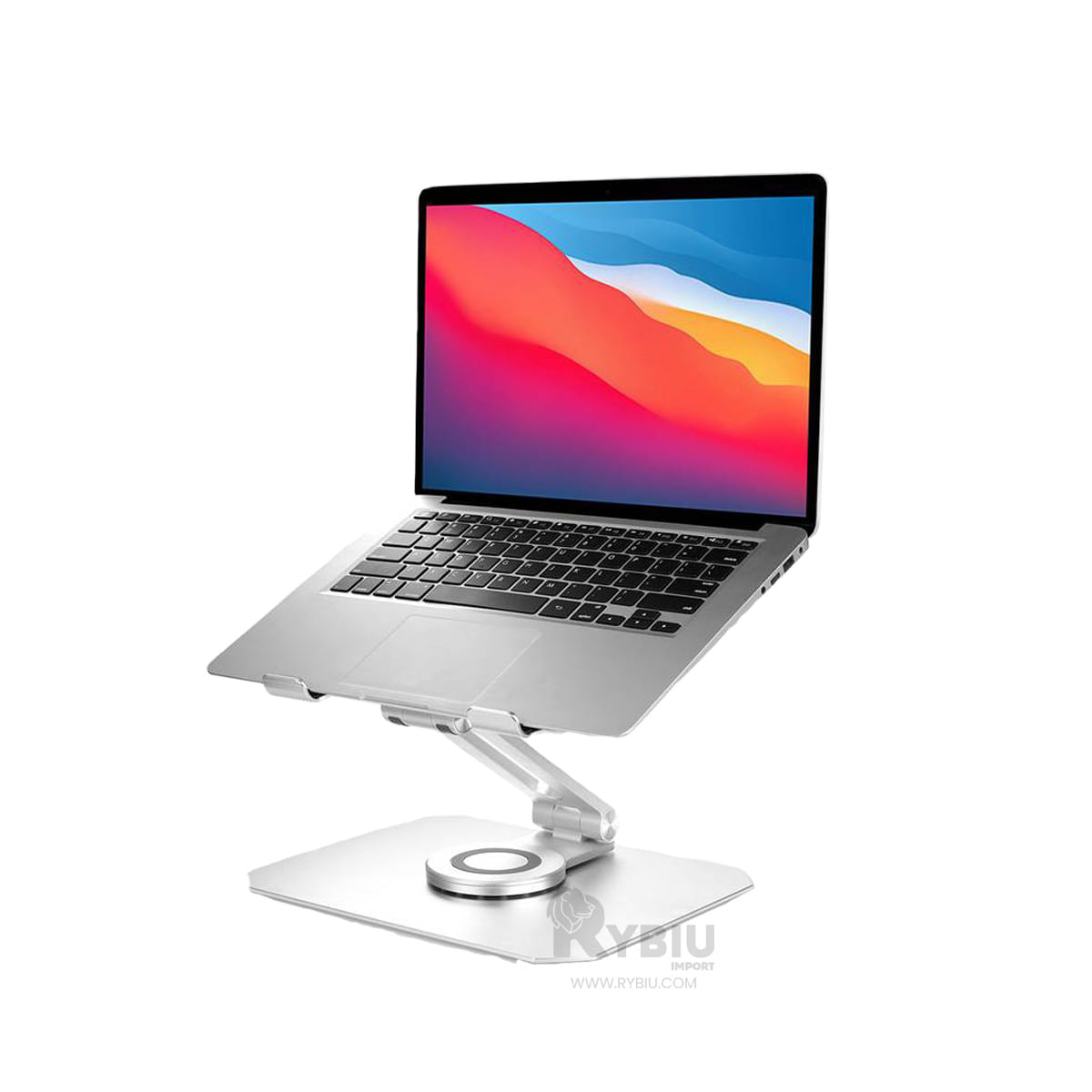 Soporte Funcional y Compacto en Color Plateado Y+Stickers