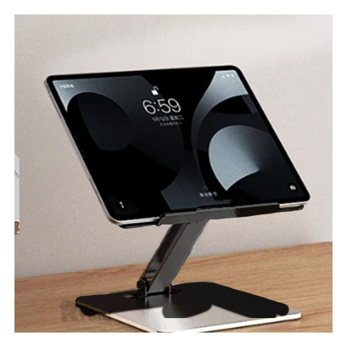 Soporte Funcional y Compacto en Color Negro Y+Stickers